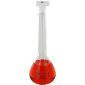 Glass Volumetric Flask - 100ml - Image One