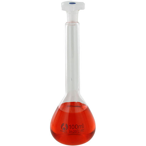 Glass Volumetric Flask - 100ml - Image one