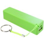 Green USB Power Bank - 2600mAh 5V 1A.
