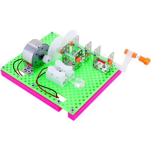 Hand-cranked Generator Experiment Nature Science Electronics Hobby Toy Robotic 
