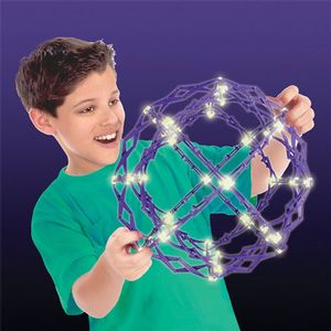Hoberman Mini Sphere - Expanding Universe Glow Photo 2