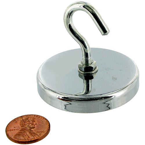 Hook Magnet - 8lb Pull - Image one