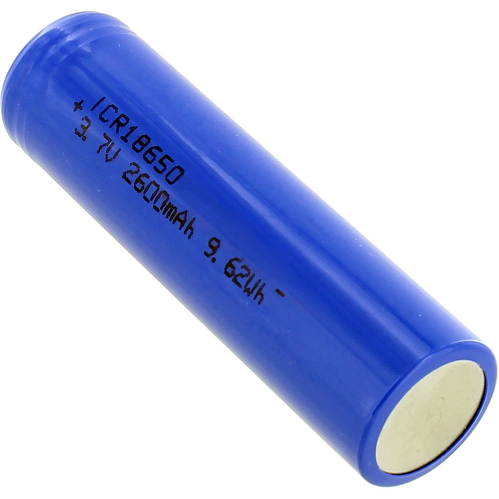 4-Pack of ICR 18650 Blue Lithium-Ion Rechargeable Batteries - 3.7V 2600mAh - Image three