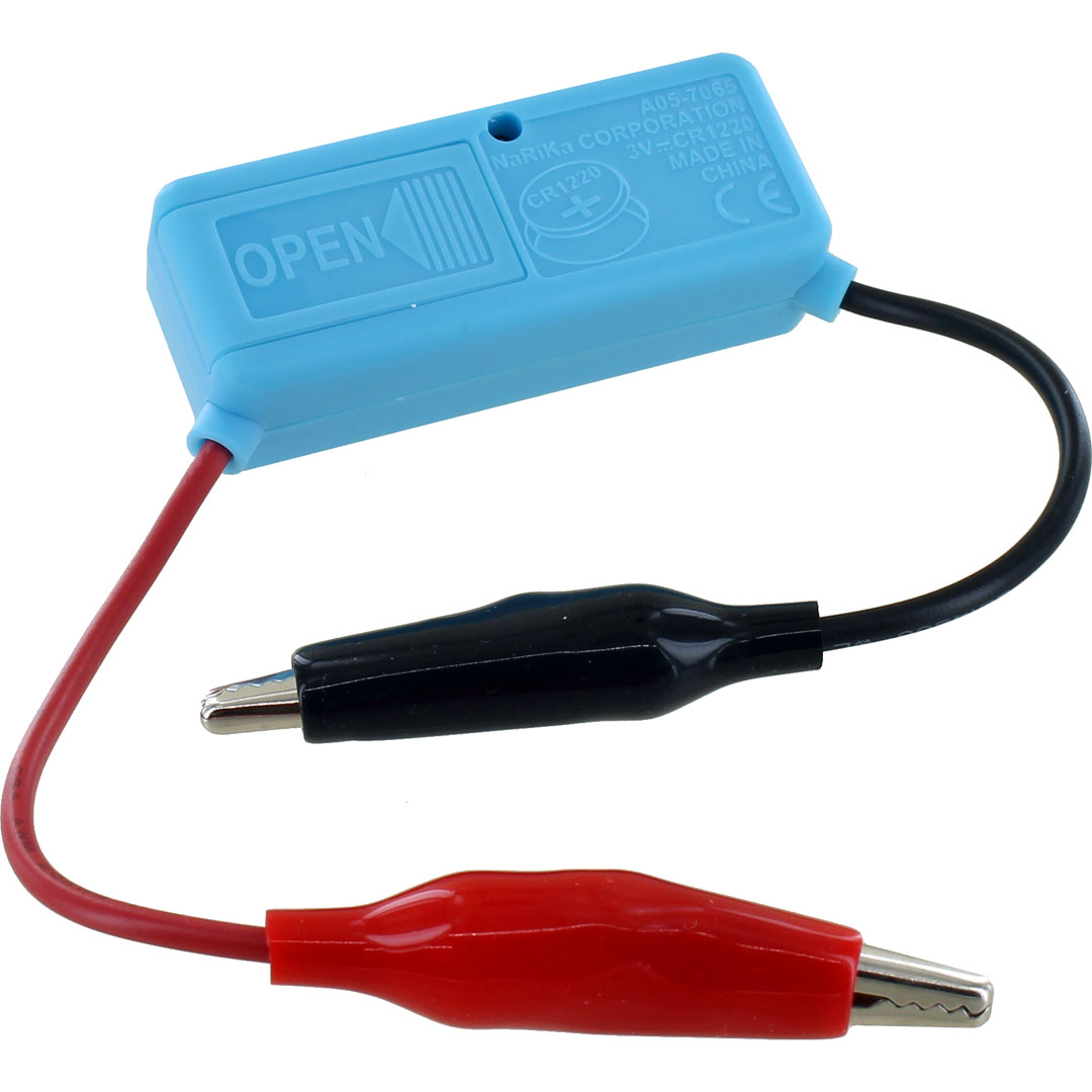 Inline Digital DC Voltmeter - up to 25V - with Alligator Clips - Crabee - Image two