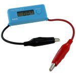 Photo of the: Inline Digital DC Voltmeter - up to 25V - with Alligator Clips - Crabee