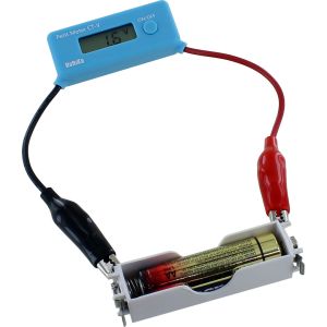Inline Digital DC Voltmeter - up to 25V - with Alligator Clips - Crabee Photo 3