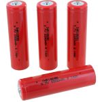 Photo of the: 4-Pack of INR18650 Lithium-Ion Rechargeable Batteries - 3.7V 2200mAh