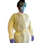 Unigown Isolation Gowns - Yellow - Pack of 10.