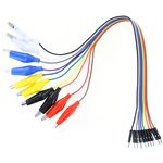 Breadboard Jumper Wire to Alligator Clip.