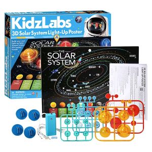 4M KidzLabs 3D Solar System Light-Up Poster Kit Photo 2
