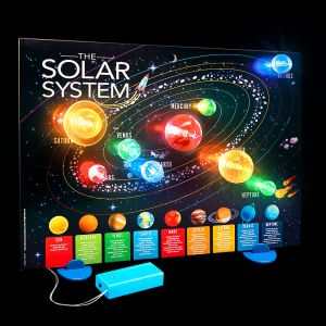 4M KidzLabs 3D Solar System Light-Up Poster Kit Photo 3