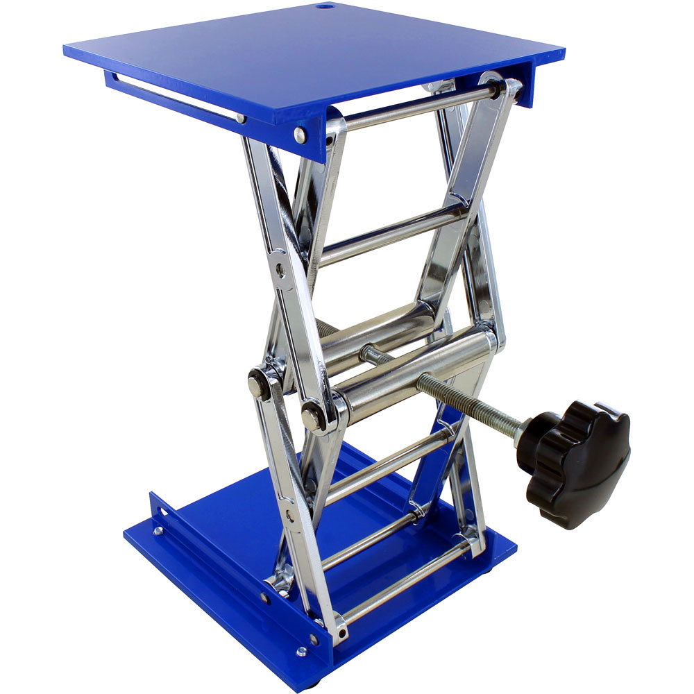 Laboratory Scissor Jack - Blue Enamel - Image three