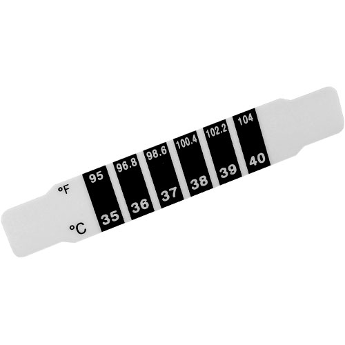 Liquid Crystal Forehead Thermometer Strip - Image one