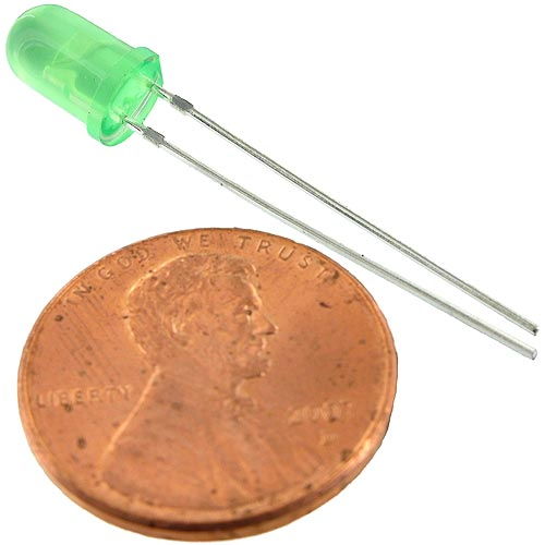 LED - Green 5mm 565nm 2.6V - Image one