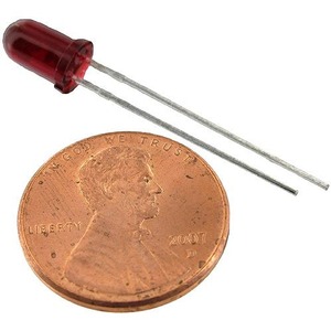 LED - Red 5mm 635nm 2.6V - Image One