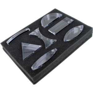 7-Piece Magnetic Acrylic Lens Set for Optics Demos - Image One