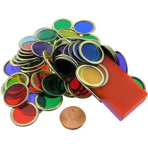 Photo of the 75 Counting Chips with Block Magnet