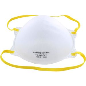 N95 FDA NIOSH Approved Makrite 9500 Respirator Face Mask - pack of 3 - Image One