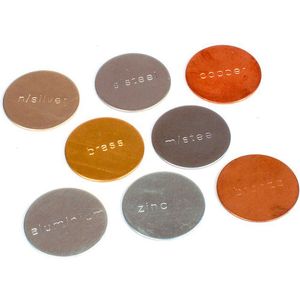 Metal Disc Set - 8 Metals - Stamped 1inch Photo 1