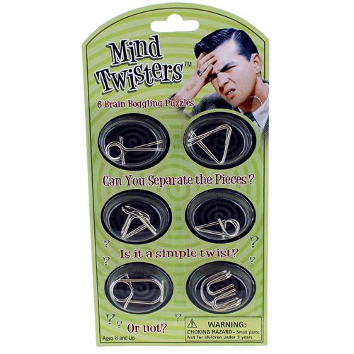 Mind Twisters - Set of  6 Wire Puzzles - Image one