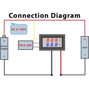 Mini Digital 2-in-1 Voltmeter Ammeter - 100V 10A Photo 3