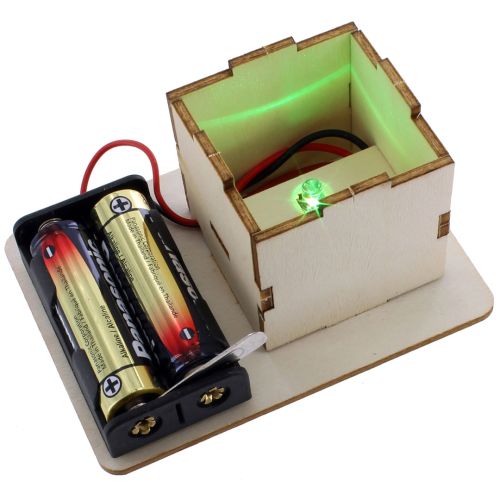 ECO-Wood Mini Fiberoptic Lamp DIY STEM Kit photo 3