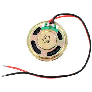 Mini Hobby Speaker - Flat 40mm 8ohm 0.5W - with Wire Leads Photo 2