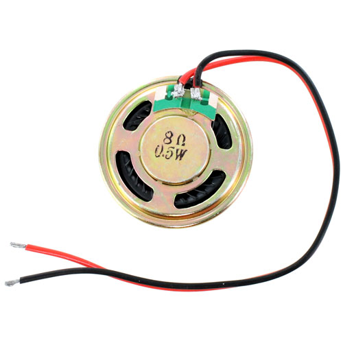 Mini Hobby Speaker - Flat 40mm 8ohm 0.5W - with Wire Leads - Image two