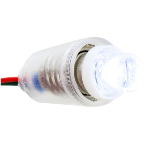 Mini LED Conelight Bulb - E10 3VDC White - Image two