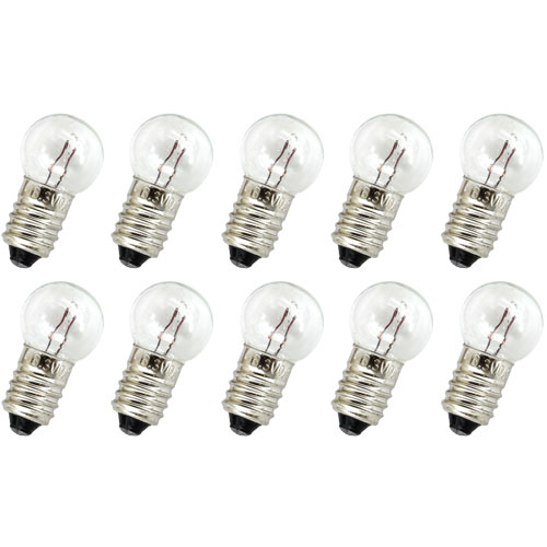 Mini Lightbulbs - 6.3V E10 - Pack of 10 - Image one