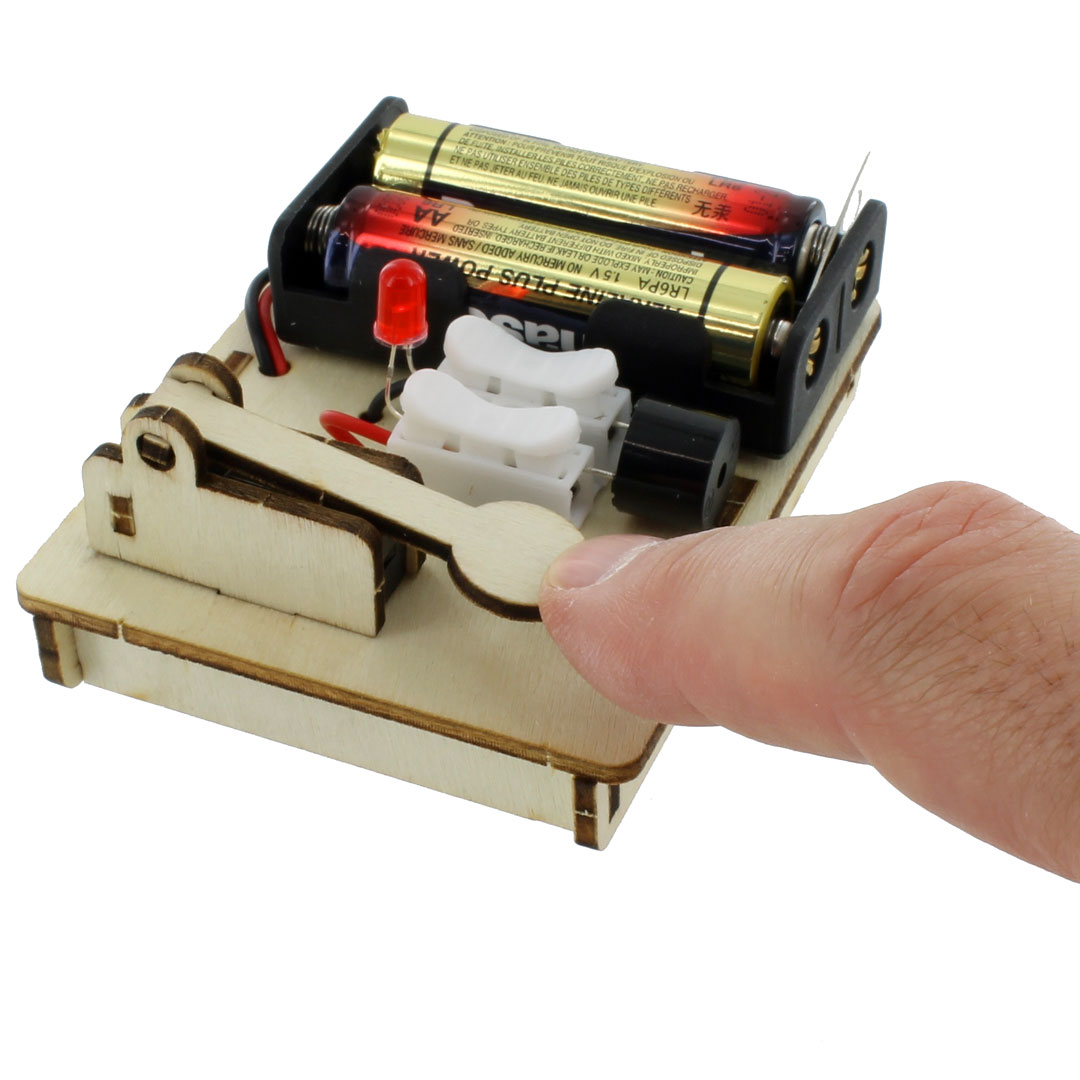 Morse Code Telegraph DIY STEM Kit - Image three