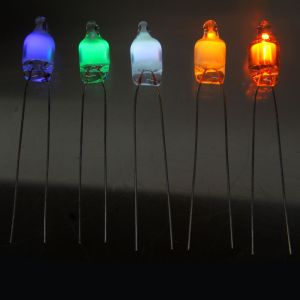Mini Neon Bulb - 6mm x 12mm - 5 Color Options - Image One