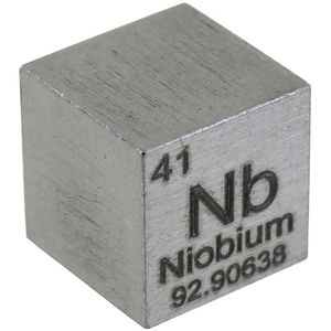 Niobium Metal Cube - 10mm 99.95 Pure  Photo 1