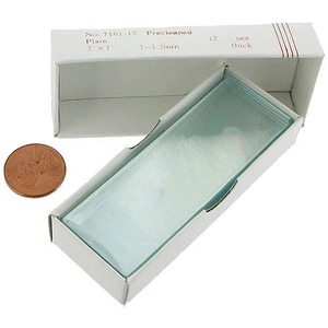 Plain Microscope Slides - Pack of 12 - Image One