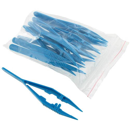 Plastic Tweezers Forceps - Pack of 10 - Image one