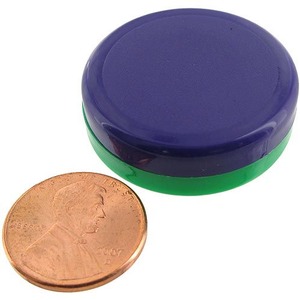 Plastic-Encased Disc Magnet Photo 1