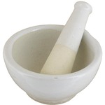 Photo of the: Porcelain Mortar and Pestle - 75mm
