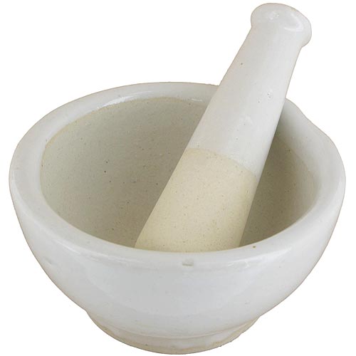 Porcelain Mortar and Pestle - 75mm - Image one