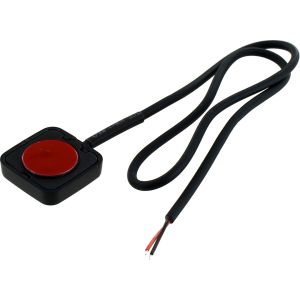 Mini Push-Button Switch with Wire Leads - Momentary - Sticky Base Photo 2