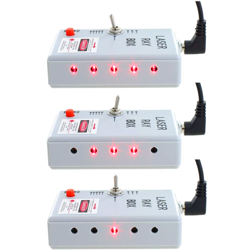 Red Laser Ray Box - 1, 3 or 5 beams - with Adapter - Image two