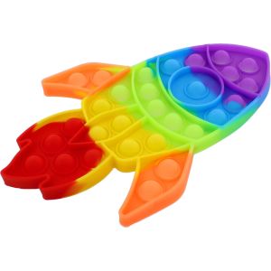 Rocket Bubble Popper Fidget Toy - Image One