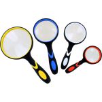 Photo of the: Set of 4 Glass Magnifiers with Rubberized Comfort Grip