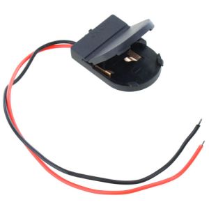 Single CR2032 Battery Holder with Leads - 3V - Image One