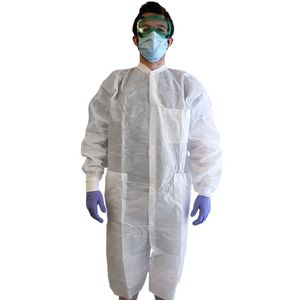 SMS Lab Coat with 3 Pockets - White - EXTRA LARGE Photo 1