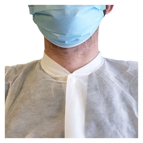 SMS Lab Coat with 3 Pockets - White - LARGE - Image two