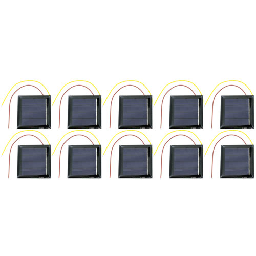 10 pack Solar Cells - 2V 130mA 54x54mm - Image one