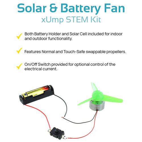 Solar & Battery Fan DIY STEM Kit - Image three
