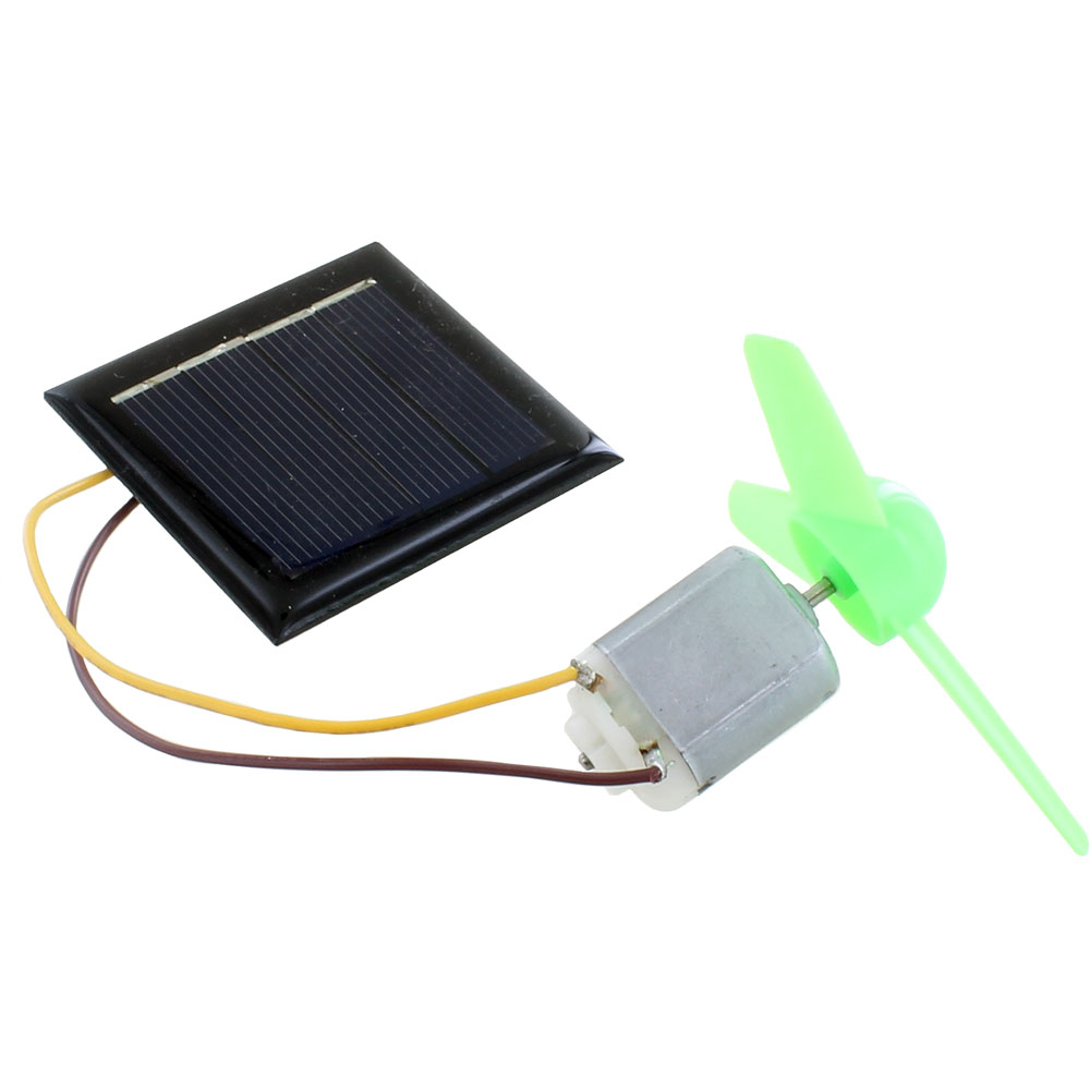 Solar Fan: DC Motor 130 + Solar Cell 2V + Propeller - Image two
