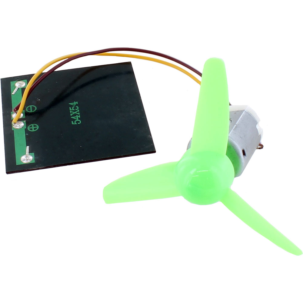 Solar Fan: DC Motor 130 + Solar Cell 2V + Propeller - Image three