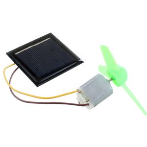 Solar Fan: DC Motor 130 + Solar Cell 2V + Propeller Photo 2
